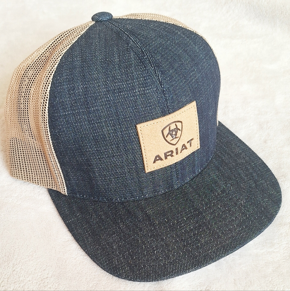 Ariat Jean Blue and Tan Trucker Hat